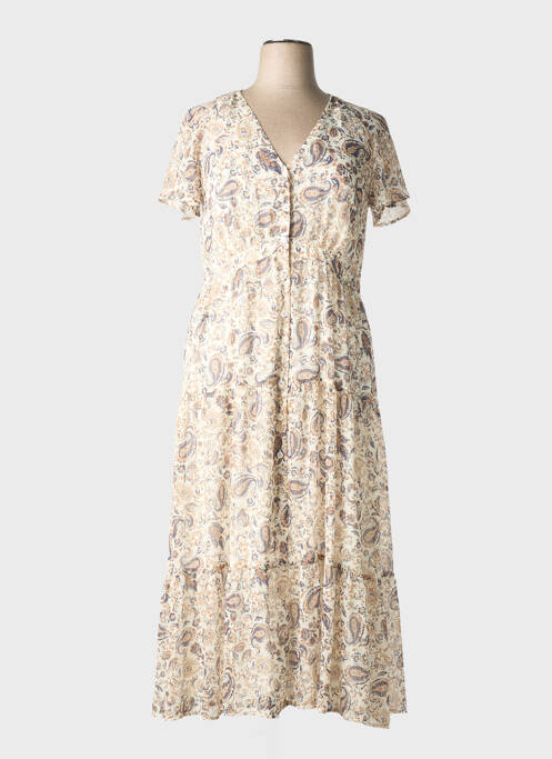 Rochie lungă mâneci scurte mâneci scurte alb MERI & ESCA femme