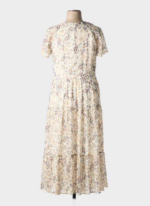 Rochie lungă mâneci scurte mâneci scurte alb MERI & ESCA femme