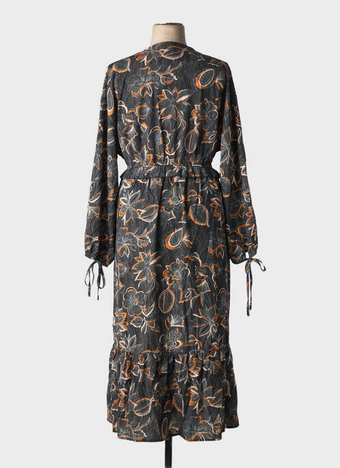 Rochie lungă mâneci lungi mâneci lungi negru BY ONE femme