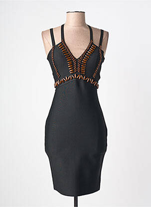 Rochie scurtă fără mâneci fără mâneci negru NJ femeie