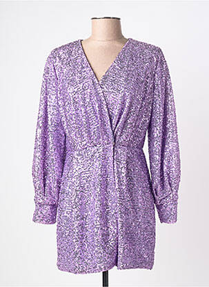 Rochie scurtă mâneci lungi mâneci lungi violet MARYLEY femeie