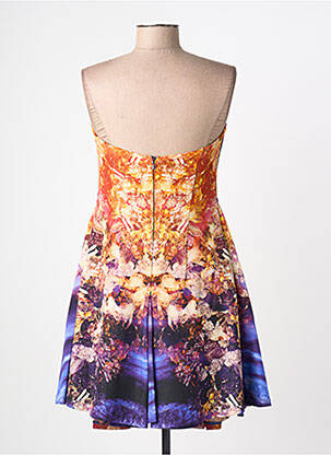 Rochie scurtă fără mâneci fără mâneci portocalie ALEXANDER MCQUEEN femeie