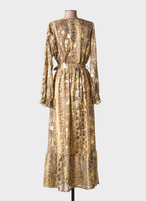 Rochie lungă mâneci lungi mâneci lungi maro JUS DE POM femme
