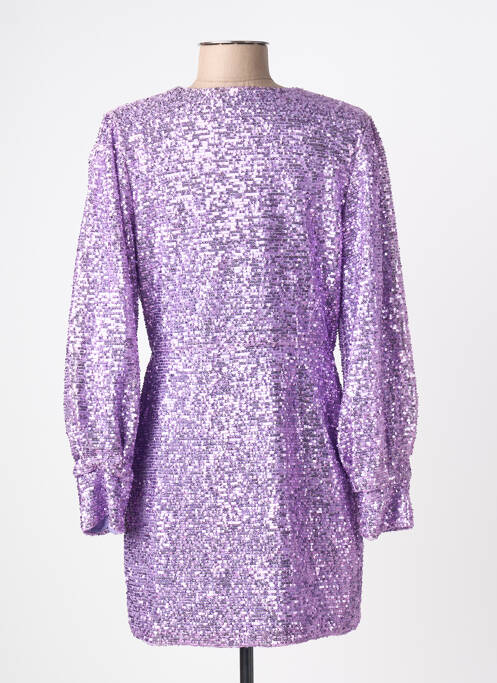 Rochie scurtă mâneci lungi mâneci lungi violet MARYLEY femme