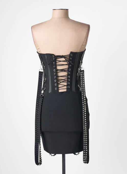 Rochie scurtă fără mâneci fără mâneci negru F & P femme