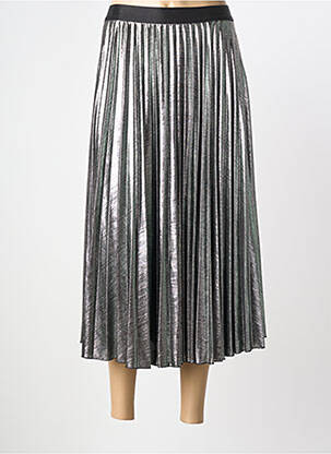 Fustă lungă croială fluidă argintiu NEVADA LOVE femme