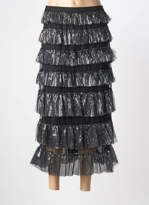 Fustă lungă croială fluidă negru MAY BY SHINING STAR femme