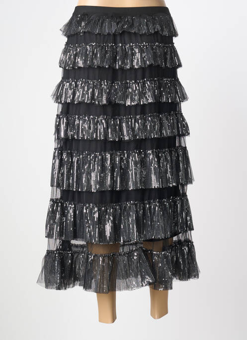 Fustă lungă croială fluidă negru MAY BY SHINING STAR femme