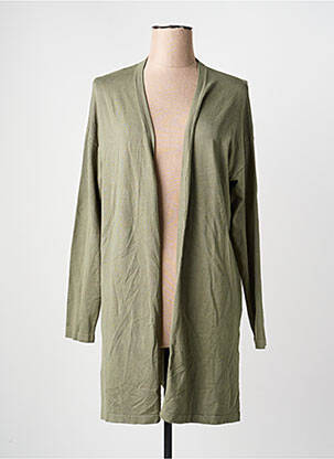 Vestă cu mâneci lungi elasticitate verde MASAI femme