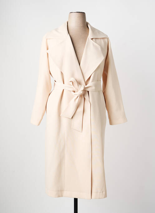 Trench țesătură poplin fără glugă bej ESQUALO femme