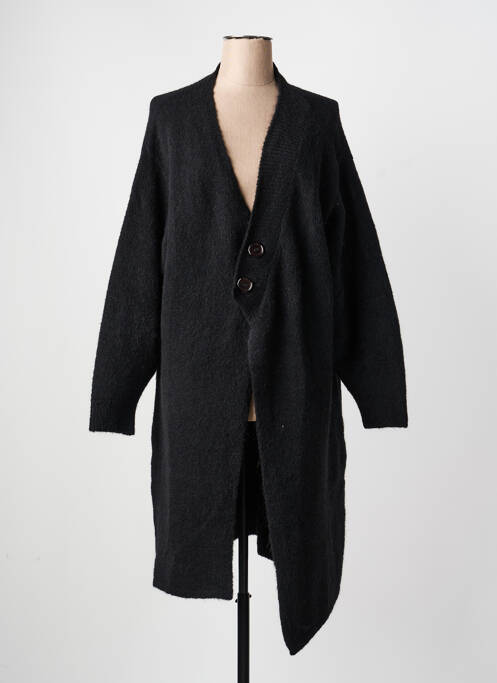 Vestă cu mâneci lungi elasticitate negru MAT. femme