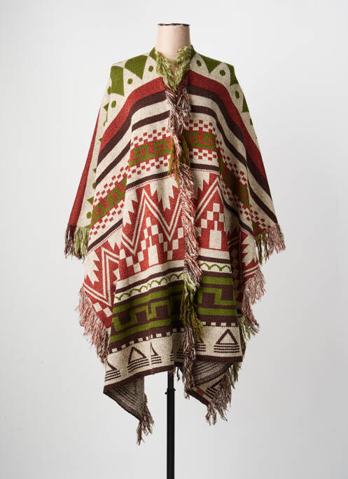 Poncho verde MAT. femme