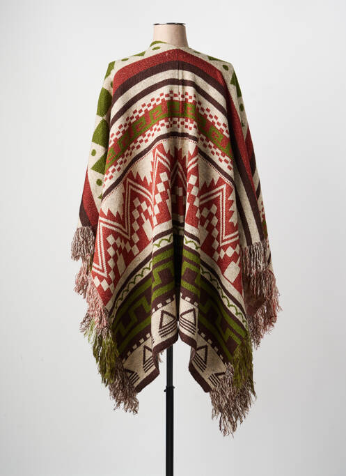 Poncho verde MAT. femme