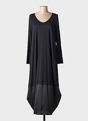 Rochie lungă mâneci lungi mâneci lungi negru AN II VITO femeie