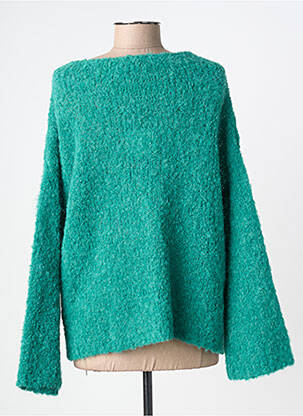 Pulover guler rotund mâneci lungi verde MES SOEURS ET MOI femeie