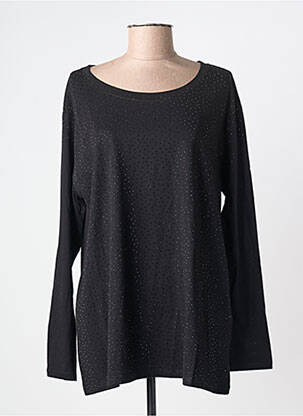 Tricou mâneci lungi mâneci lungi negru SOPHIA CURVY femeie