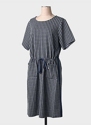 Rochie midi mâneci scurte mâneci scurte albastru YESTA femeie