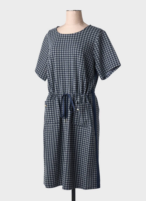 Rochie midi mâneci scurte mâneci scurte albastru YESTA femme