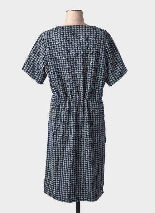 Rochie midi mâneci scurte mâneci scurte albastru YESTA femme