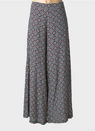 Pantalon larg țesătură crep violet MÊME ROAD femme