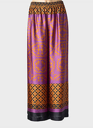 Pantalon larg croială fluidă mărime normală violet MAT. femme