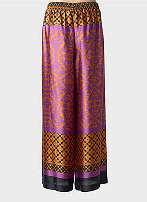 Pantalon larg croială fluidă mărime normală violet MAT. femeie