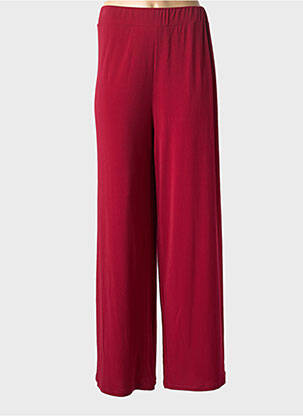 Pantalon larg țesătură crep mărime normală roșu AN II VITO femeie