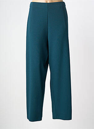 Pantalon drept țesătură crep mărime normală verde AN II VITO femeie