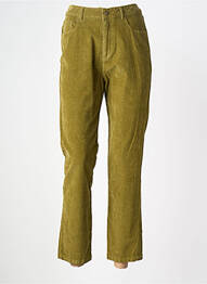 Pantalon 7/8 elasticitate mărime normală verde NICE THINGS femme