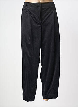 Pantalon 7/8 talie înaltă talie înaltă negru MAT. femeie