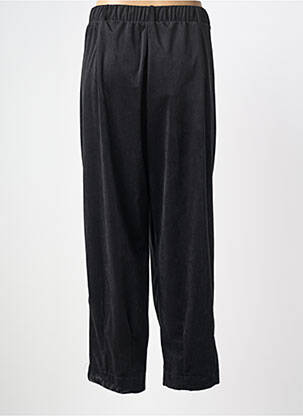 Pantalon 7/8 talie înaltă talie înaltă negru MAT. femeie