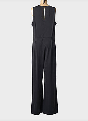 Salopetă-pantalon croială fluidă fără mâneci negru MAT. femeie