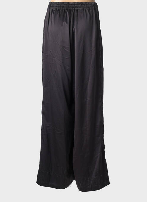 Pantalon larg croială fluidă mărime normală negru MAT. femme