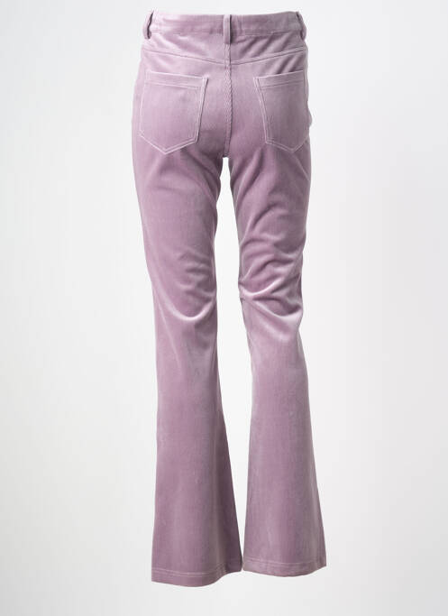 Pantalon evazat elasticitate talie înaltă violet TRAFFIC PEOPLE femme