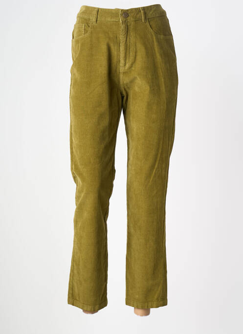 Pantalon 7/8 elasticitate mărime normală verde NICE THINGS femme