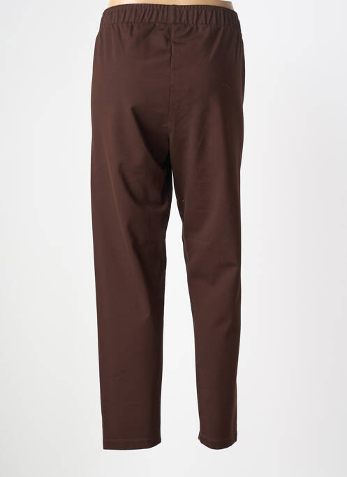 Pantalon 7/8 elasticitate mărime normală maro MAT. femme