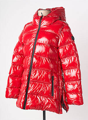 Geacă matlasată buzunare cu glugă roșu U.S. POLO ASSN femme