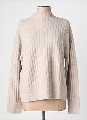 Pulover elasticitate mâneci lungi bej YAYA FACTORY femme