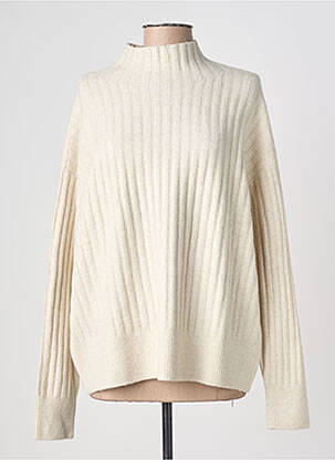 Pulover elasticitate mâneci lungi bej deschis YAYA FACTORY femme