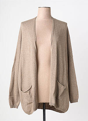 Vestă cu mâneci lungi mâneci lungi bej LE PHARE DE LA BALEINE femme