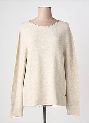Pulover guler rotund mâneci lungi bej LE PHARE DE LA BALEINE femme