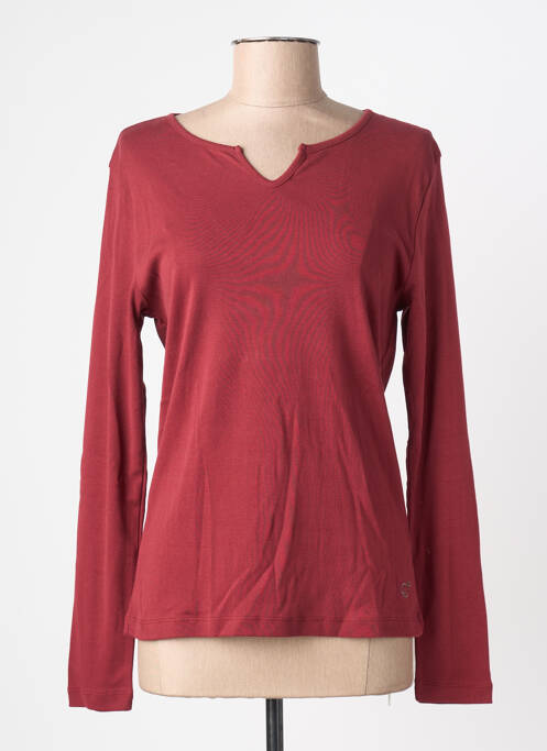 Tricou mâneci lungi mâneci lungi roșu LE PHARE DE LA BALEINE femme