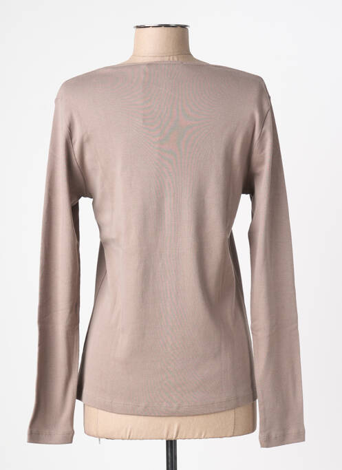 Tricou mâneci lungi mâneci lungi maro LE PHARE DE LA BALEINE femme