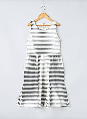 Rochie midi fără mâneci fără mâneci alb GARCIA fată