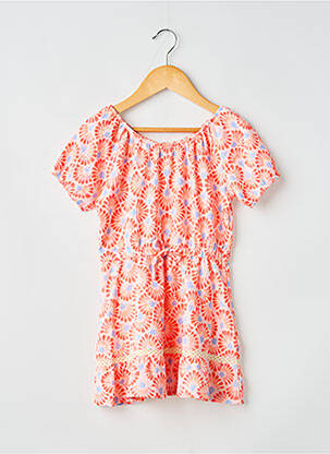 Rochie midi mâneci scurte mâneci scurte roz GARCIA fată