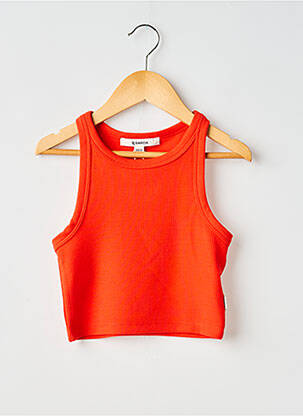 Top fără mâneci fără mâneci portocaliu GARCIA fille