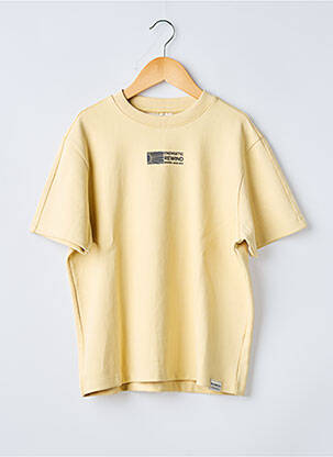 Tricou croială dreaptă mâneci scurte galben GARCIA garcon
