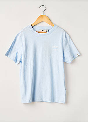 Tricou croială dreaptă mâneci scurte albastru GARCIA garcon