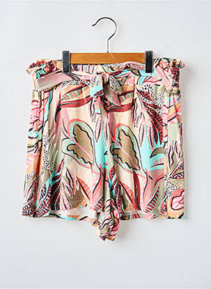 Șort croială dreaptă talie elastică roz GARCIA fille