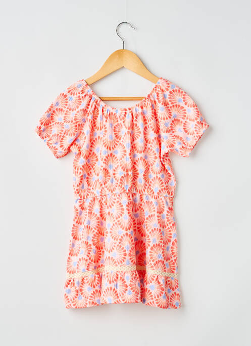 Rochie midi mâneci scurte mâneci scurte roz GARCIA fille